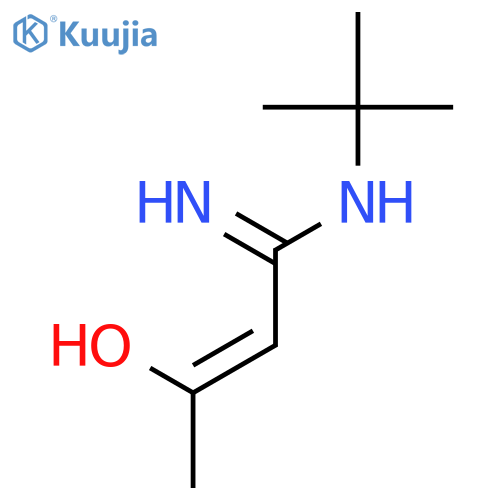 2-Butenimidamide, N-(1,1-dimethylethyl)-3-hydroxy- structure