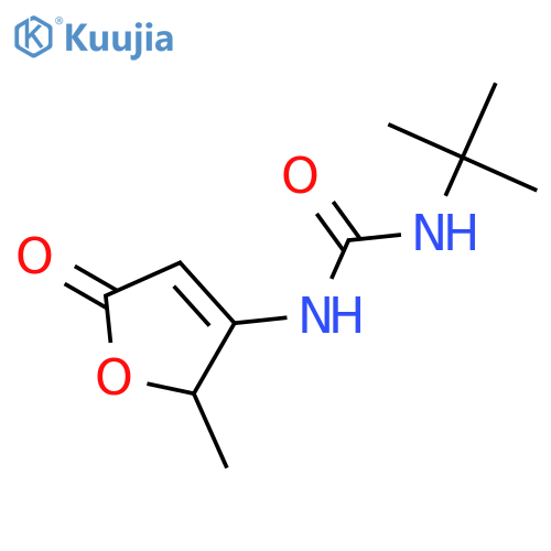 UREA, N-(2,5-DIHYDRO-2-METHYL-5-OXO-3-FURANYL)-N'-(1,1-DIMETHYLETHYL)- structure