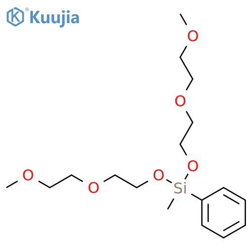 2,5,8,10,13,16-Hexaoxa-9-silaheptadecane, 9-methyl-9-phenyl- structure