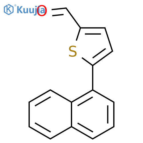 2-Thiophenecarboxaldehyde, 5-(1-naphthalenyl)- structure