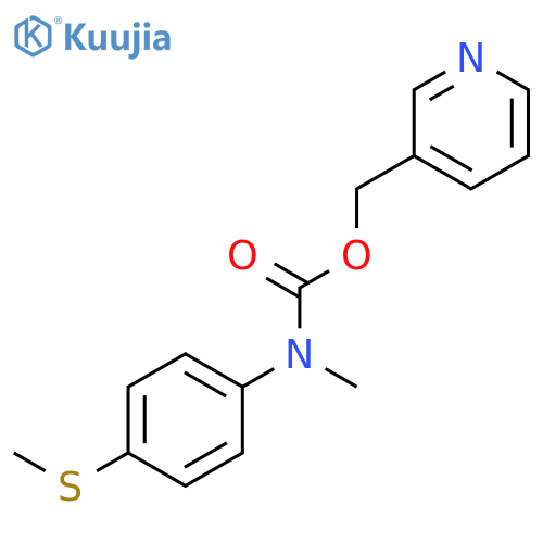 Carbamic acid, methyl[4-(methylthio)phenyl]-, 3-pyridinylmethyl ester structure