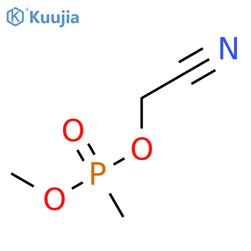 Phosphonic acid, methyl-, cyanomethyl methyl ester structure