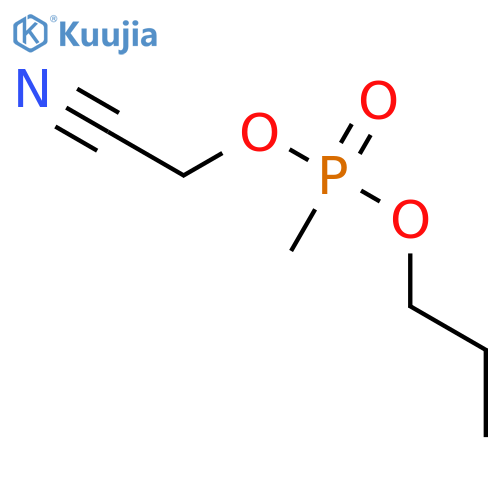 Phosphonic acid, methyl-, cyanomethyl propyl ester structure