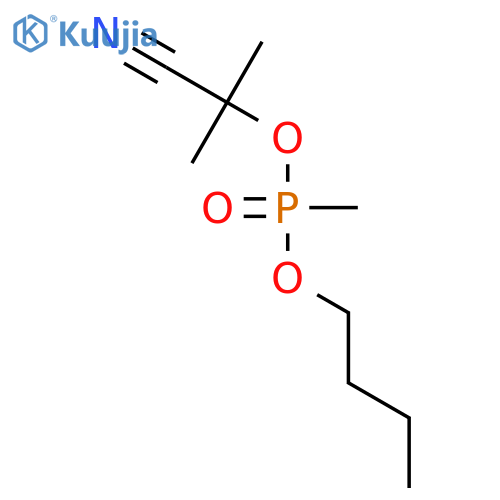 Phosphonic acid, methyl-, butyl 1-cyano-1-methylethyl ester structure