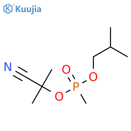 Phosphonic acid, methyl-, 1-cyano-1-methylethyl 2-methylpropyl ester structure