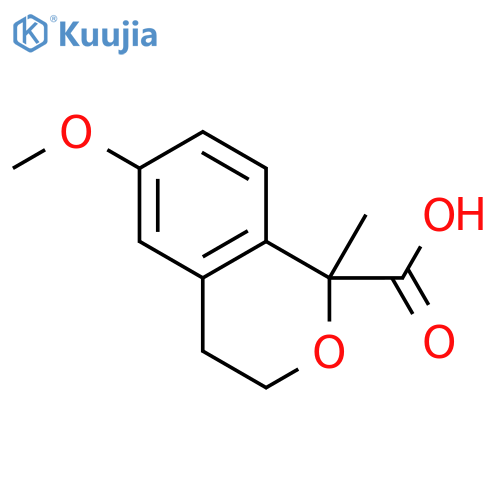1H-2-Benzopyran-1-carboxylic acid, 3,4-dihydro-6-methoxy-1-methyl- structure