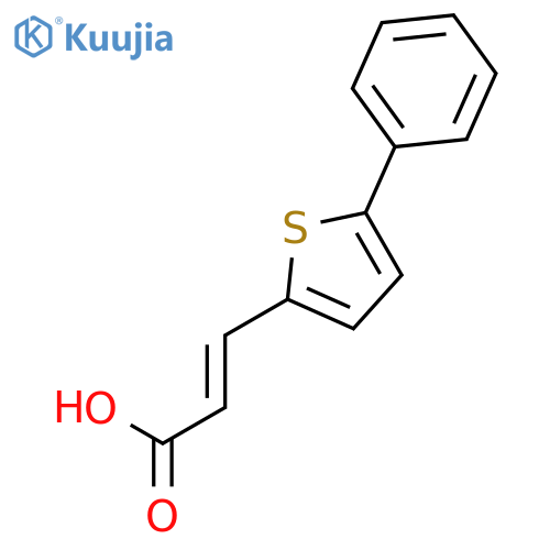 (E)-3-(5-Phenylthiophen-2-yl)acrylic acid structure