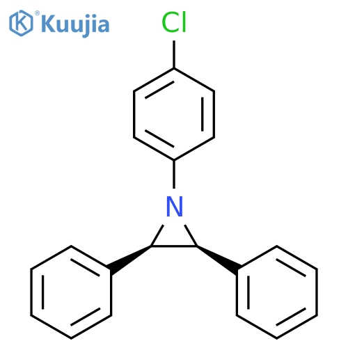 Aziridine, 1-(4-chlorophenyl)-2,3-diphenyl-, cis- structure