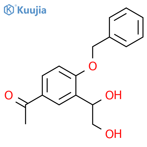 ETHANONE, 1-[3-(1,2-DIHYDROXYETHYL)-4-(PHENYLMETHOXY)PHENYL]- structure