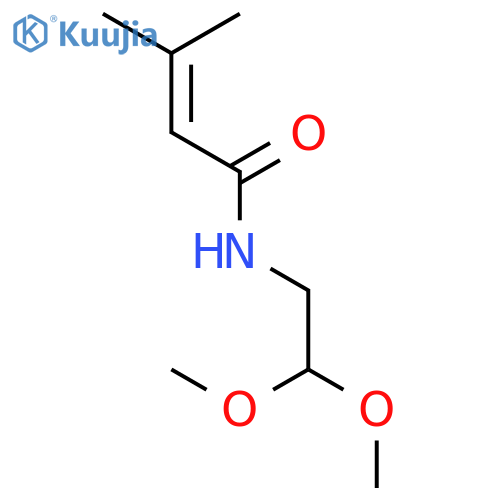2-BUTENAMIDE, N-(2,2-DIMETHOXYETHYL)-3-METHYL- structure