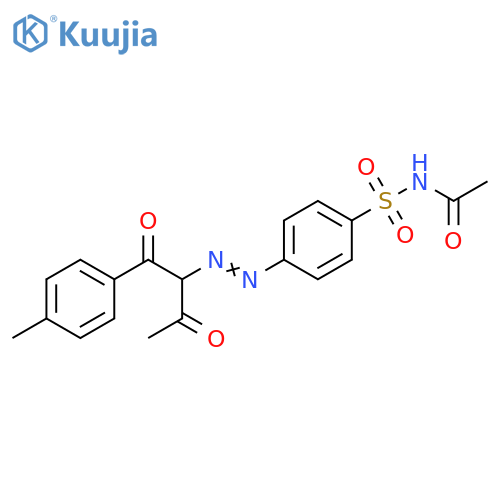 Acetamide,N-[[4-[[1-(4-methylbenzoyl)-2-oxopropyl]azo]phenyl]sulfonyl]- structure
