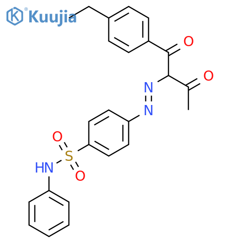 Benzenesulfonamide, 4-[[1-(4-ethylbenzoyl)-2-oxopropyl]azo]-N-phenyl- structure