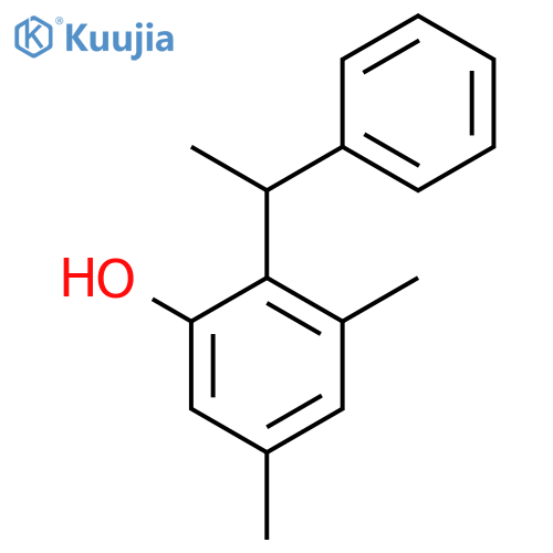 3,5-Dimethyl-2-(1-phenylethyl)phenol structure