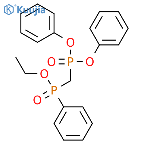 PHOSPHONIC ACID, [(ETHOXYPHENYLPHOSPHINYL)METHYL]-, DIPHENYL ESTER structure