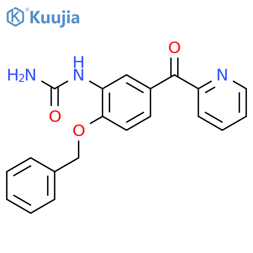Urea, [2-(phenylmethoxy)-5-(2-pyridinylcarbonyl)phenyl]- structure