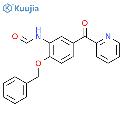 Formamide, N-[2-(phenylmethoxy)-5-(2-pyridinylcarbonyl)phenyl]- structure