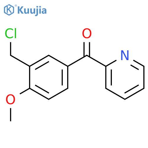 Methanone, [3-(chloromethyl)-4-methoxyphenyl]-2-pyridinyl- structure