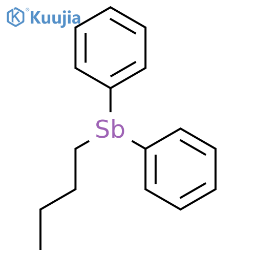 STIBINE, BUTYLDIPHENYL- structure