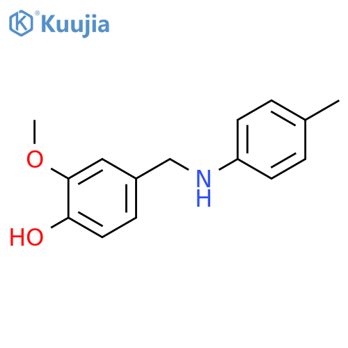 2-Methoxy-4-{(4-methylphenyl)aminomethyl}phenol structure