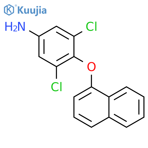 Benzenamine, 3,5-dichloro-4-(1-naphthalenyloxy)- structure