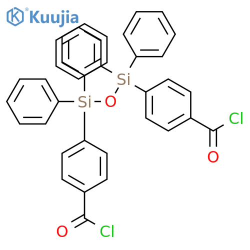 Benzoyl chloride, 4,4'-(1,1,3,3-tetraphenyl-1,3-disiloxanediyl)bis- structure