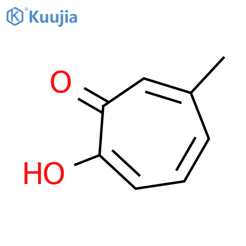 2-hydroxy-6-methylcyclohepta-2,4,6-trien-1-one structure