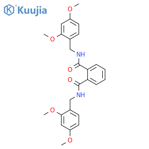 1,2-BENZENEDICARBOXAMIDE, N,N'-BIS[(2,4-DIMETHOXYPHENYL)METHYL]- structure