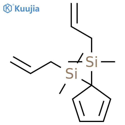 SILANE, 2,4-CYCLOPENTADIENE-1-YLIDENEBIS[DIMETHYL-2-PROPENYL- structure