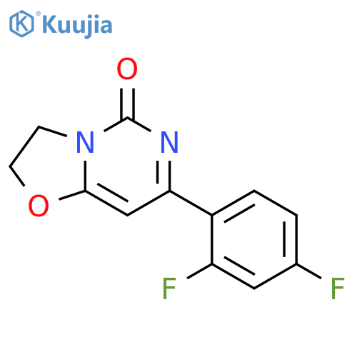 5H-Oxazolo[3,2-c]pyrimidin-5-one, 7-(2,4-difluorophenyl)-2,3-dihydro- structure