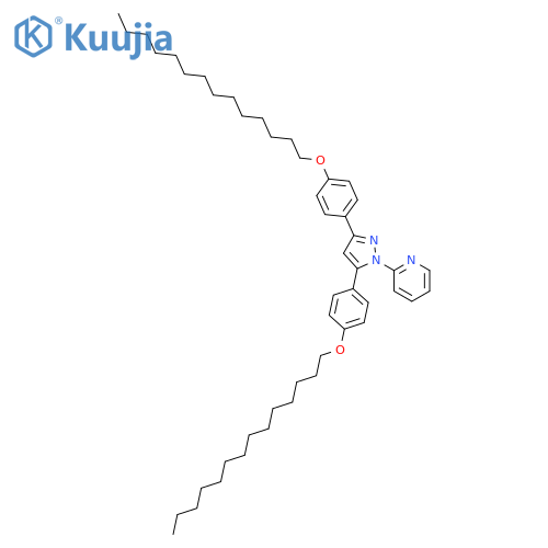 Pyridine, 2-[3,5-bis[4-(tetradecyloxy)phenyl]-1H-pyrazol-1-yl]- structure