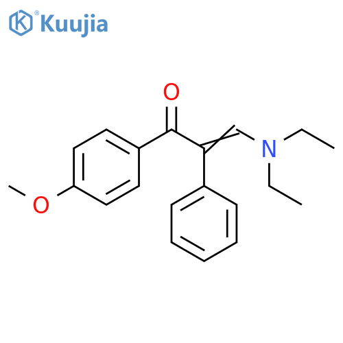 2-Propen-1-one, 3-(diethylamino)-1-(4-methoxyphenyl)-2-phenyl- structure