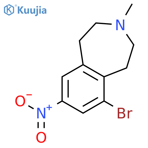 1H-3-Benzazepine, 6-bromo-2,3,4,5-tetrahydro-3-methyl-8-nitro- structure