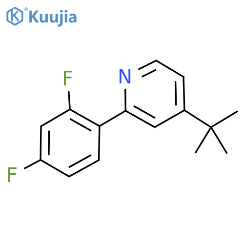 2-(2',4'-Difluorophenyl)-4-tert-butyl-pyridine structure