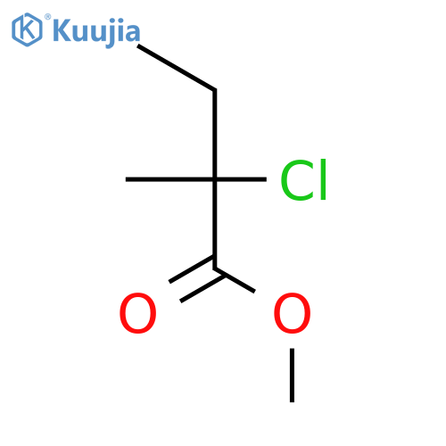 Butanoic acid, 2-chloro-2-methyl-, methyl ester structure