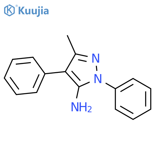 3-methyl-1,4-diphenyl-1H-pyrazol-5-amine structure
