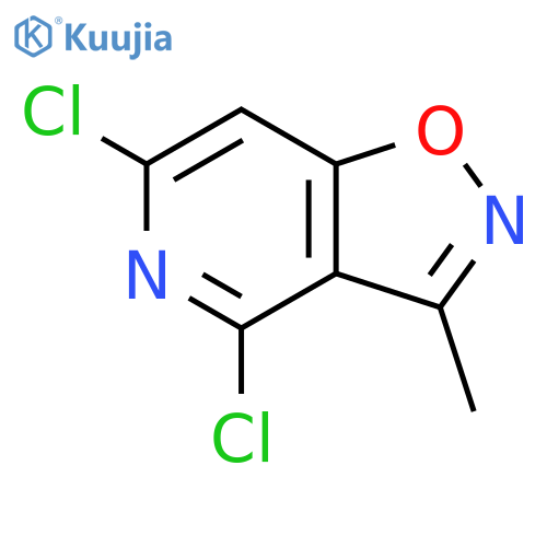 4,6-dichloro-3-methyl-1,2oxazolo4,5-cpyridine structure