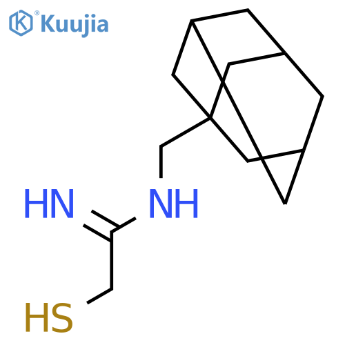 N-(ADAMANTAN-1-YLMETHYL)-2-MERCAPTOETHANIMIDAMIDE structure