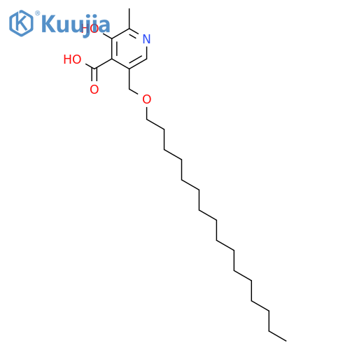 4-PYRIDINECARBOXYLIC ACID, 5-[(HEXADECYLOXY)METHYL]-3-HYDROXY-2-METHYL- structure