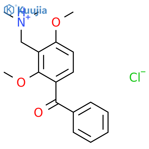 (3-benzoyl-2,6-dimethoxyphenyl)-N,N-dimethylmethanaminium chloride structure