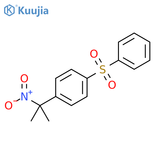 Benzene, 1-(1-methyl-1-nitroethyl)-4-(phenylsulfonyl)- structure