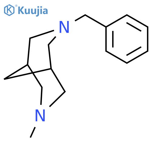 3,7-DIAZABICYCLO[3.3.1]NONANE, 3-METHYL-7-(PHENYLMETHYL)- structure
