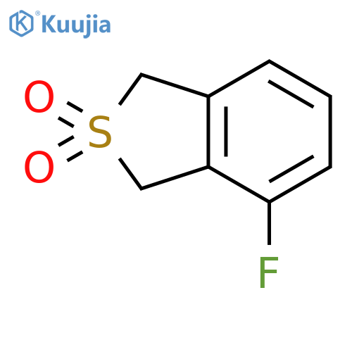 Benzo[c]thiophene, 4-fluoro-1,3-dihydro-, 2,2-dioxide structure