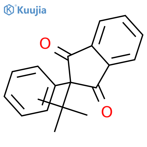 2-tert-butyl-2-phenylindene-1,3-dione structure