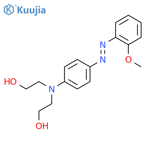 Ethanol, 2,2'-[[4-[(2-methoxyphenyl)azo]phenyl]imino]bis- structure