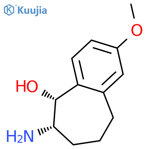 5H-BENZOCYCLOHEPTEN-5-OL, 6-AMINO-6,7,8,9-TETRAHYDRO-2-METHOXY-, CIS- structure