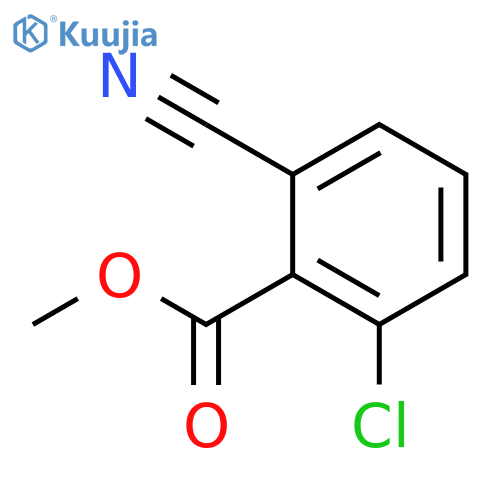 Benzoic acid, 2-chloro-6-cyano-, methyl ester structure