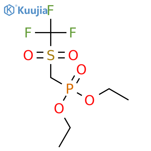 Phosphonic acid, [[(trifluoromethyl)sulfonyl]methyl]-, diethyl ester structure