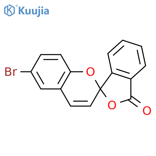 SPIRO[2H-1-BENZOPYRAN-2,1'(3'H)-ISOBENZOFURAN]-3'-ONE, 6-BROMO- structure