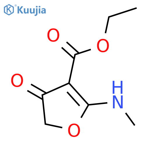 3-Furancarboxylic acid, 4,5-dihydro-2-(methylamino)-4-oxo-, ethyl ester structure