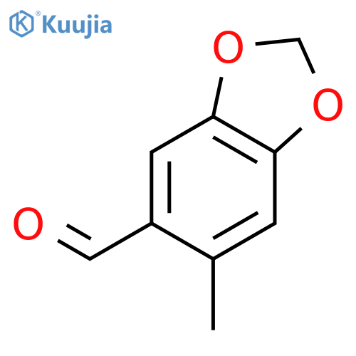 6-methyl-2H-1,3-benzodioxole-5-carbaldehyde structure